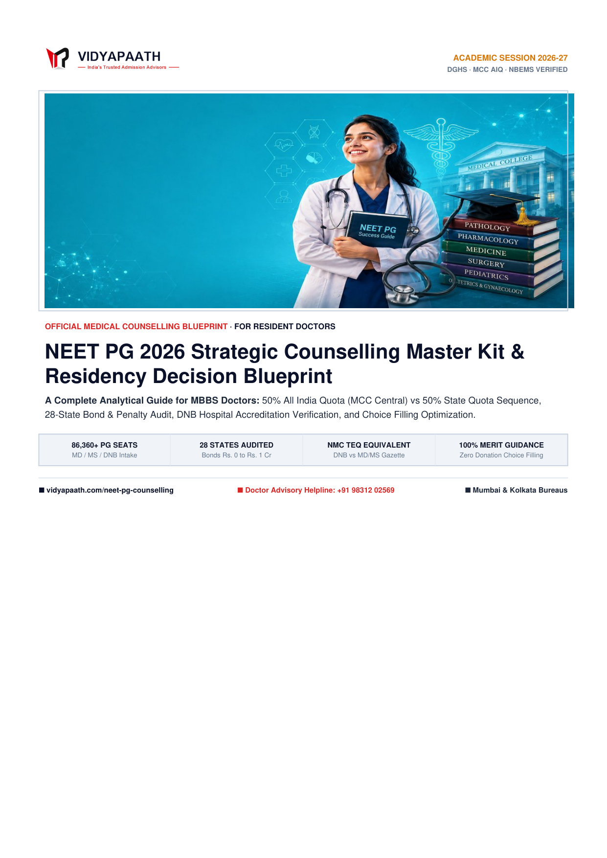 NEET PG 2026 Strategic Counselling Master Kit Preview