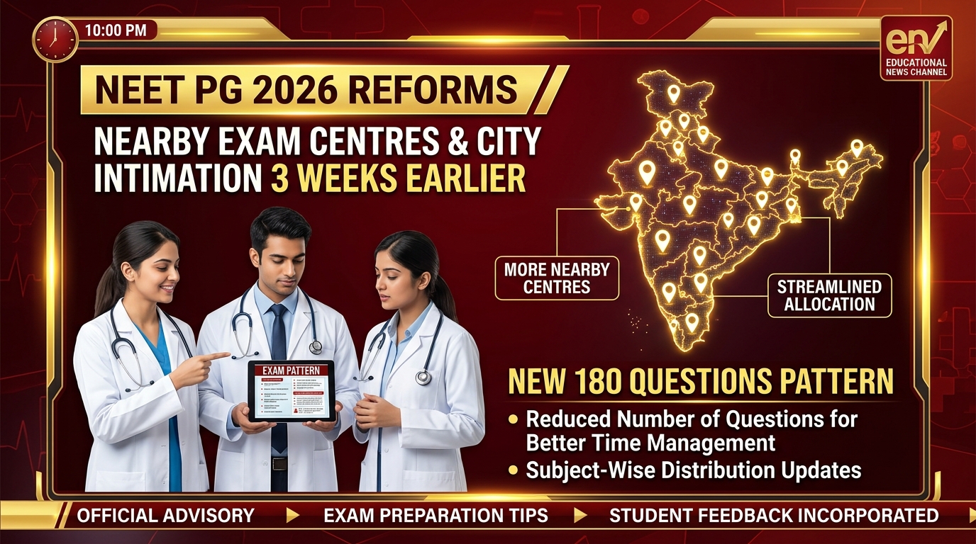 NEET PG 2026 Major Reforms: Nearby Exam Centres, 3-State Choice & City Intimation 3 Weeks Earlier — Full Guide — NEET PG Counselling Guide | Vidyapaath